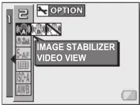 SANYO Xacti VPC-C40GX - Select the image stabilizer menu. - 1
