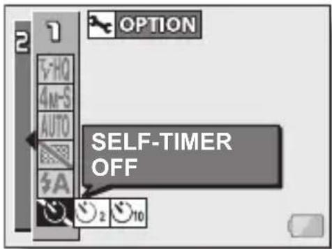 SANYO Xacti VPC-C40GX - Select the self-timer menu. - 1