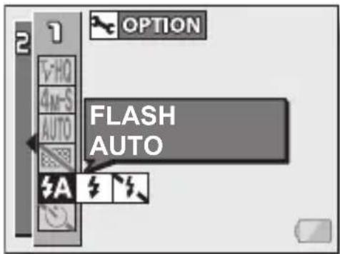 SANYO Xacti VPC-C40GX - Select the flash menu. - 1