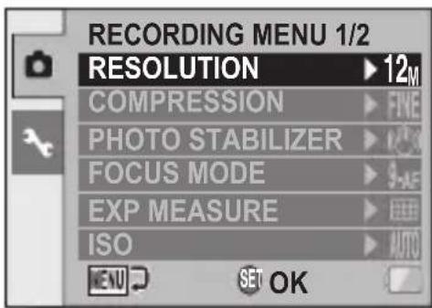SANYO VPC-S122GX - Display the menu (page 54). - 2