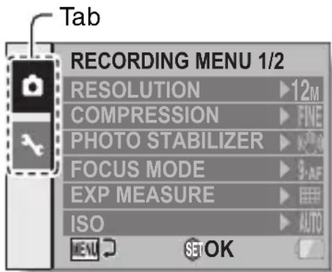 SANYO VPC-S122GX - Display the menu (page 54). - 1