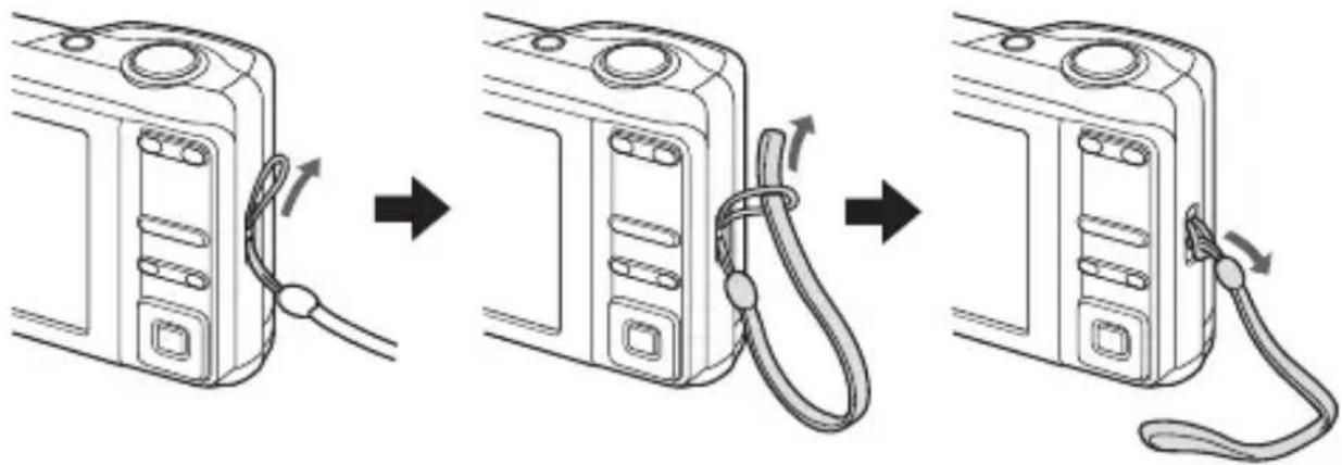 SANYO VPC-S122GX - Attaching the handstrap - 1