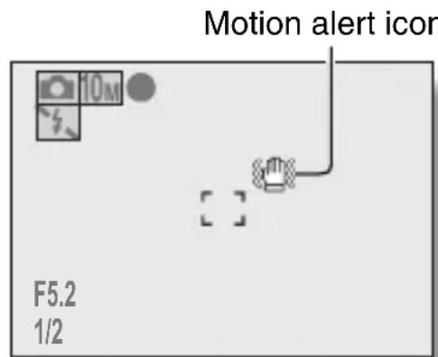 SANYO VPC-E10GX - If the motion alert icon appears... - 2
