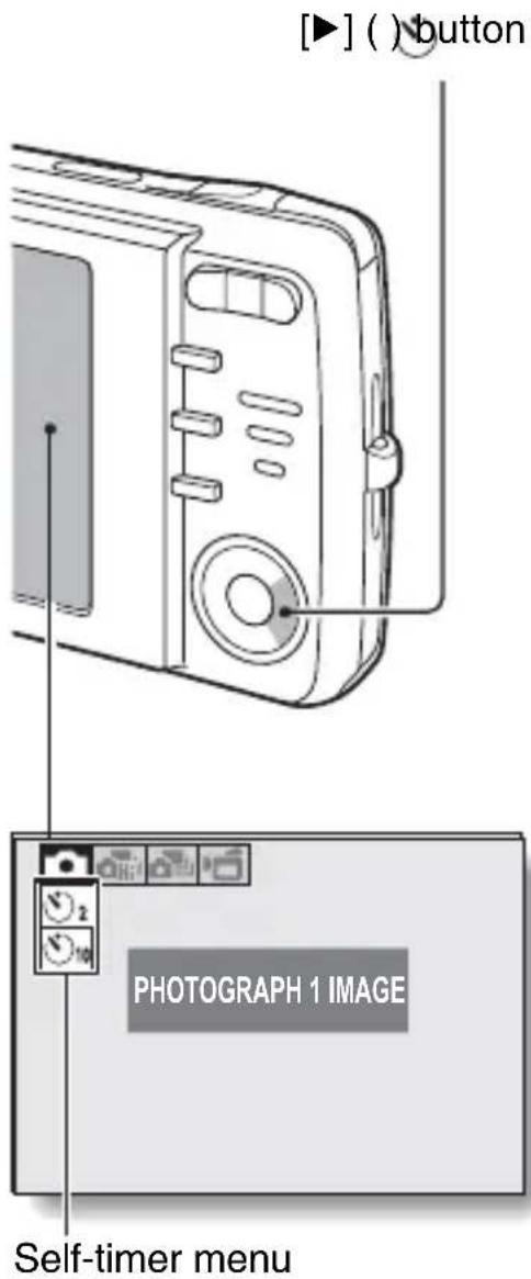 SANYO VPC-X1220GX - Use the [▲] and [▼] buttons to select the desired self-timer setting, and press the SET button. - 1
