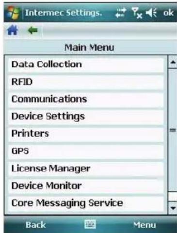 Intermec CN4NI - To use Intermec Settings - 1
