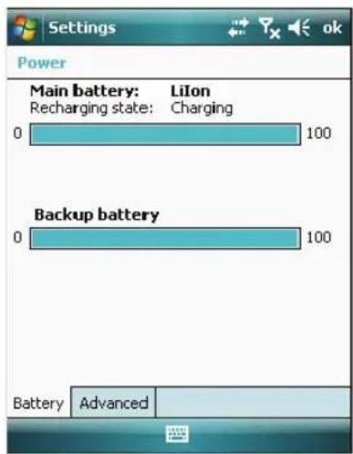 Intermec CN4NI - To check the battery status - 1