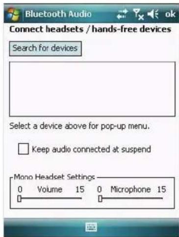 Intermec CN4NI - To connect to a Bluetooth audio device - 1