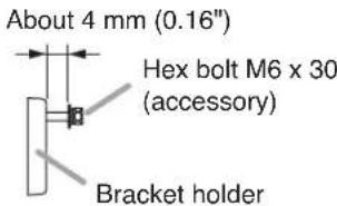 TOA HY-1500HB - Using the H- or V-Series Mounting Bracket Only - 3