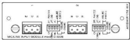 TOA D-921F - [Microphone/Line Input Modules D-921E and D-922E] - 2