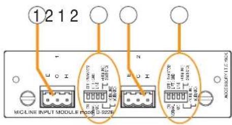 TOA D-921F - D-922E Microphone/Line Input Module - 1
