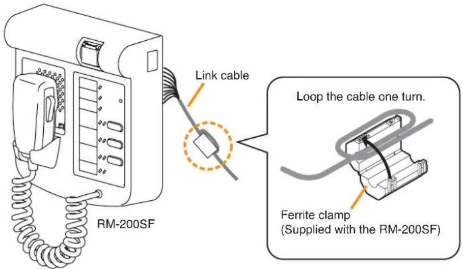 TOA SX-200IP - [Ferrite cable clamp attachment] - 1