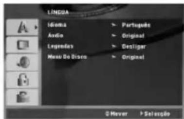 LÍNCIA Idiema → Partogado Audio → Original Legendes → Designar Mues Do Disco → Original 0 Never > Seleção