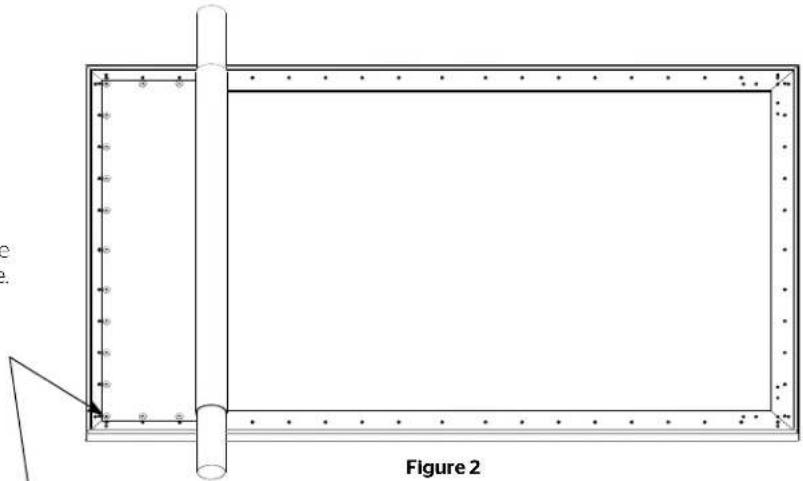 DA-LITE Parallax 29836V - CAUTION: Handle screen surface with care. See Material Handling Guidelines. - 1