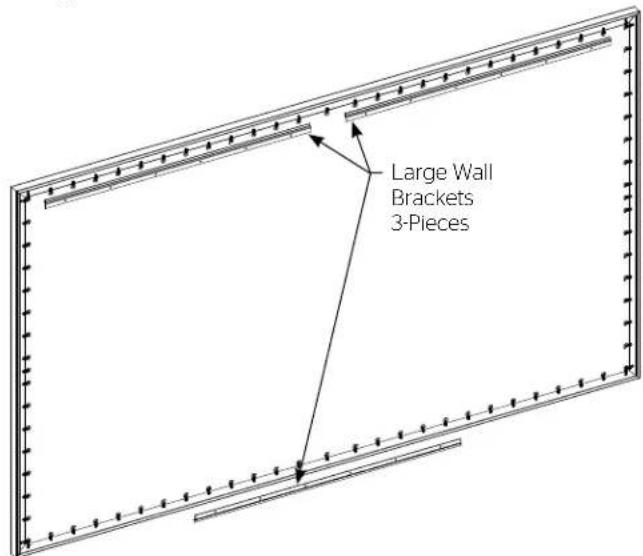 DA-LITE Parallax 29836V - Installation Method 3 (Screens Over 96" In Viewing Width) - 1
