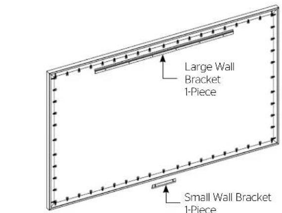 DA-LITE Parallax 29837 - Installation Method 1 (Screens 80" And Smaller In Viewing Width) - 2