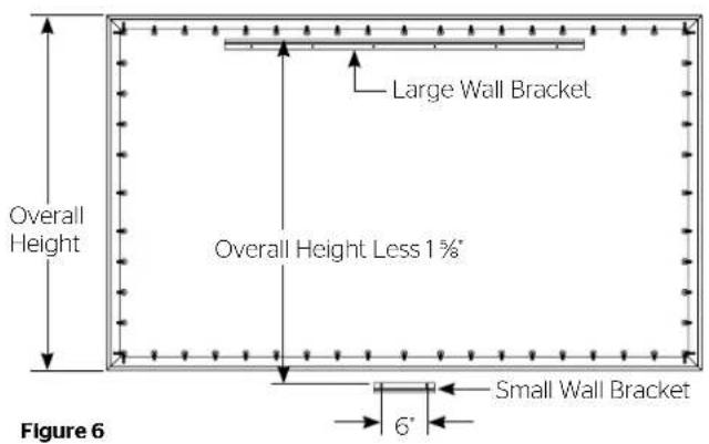 DA-LITE Parallax 29844V - Installation Method 1 (Screens 80" And Smaller In Viewing Width) - 1