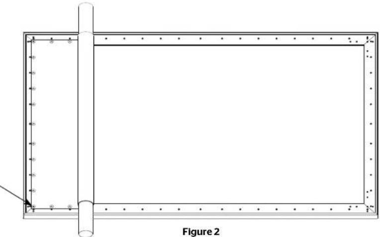 DA-LITE Parallax 29842V - CAUTION: Handle screen surface with care. See Material Handling Guidelines. - 1