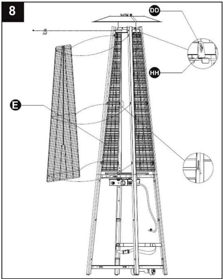 Infiniton PG-SA01 - ADVERTENCIA El anillo de silicona negro debe estar colocado antes de utilizar la estufa. - 2