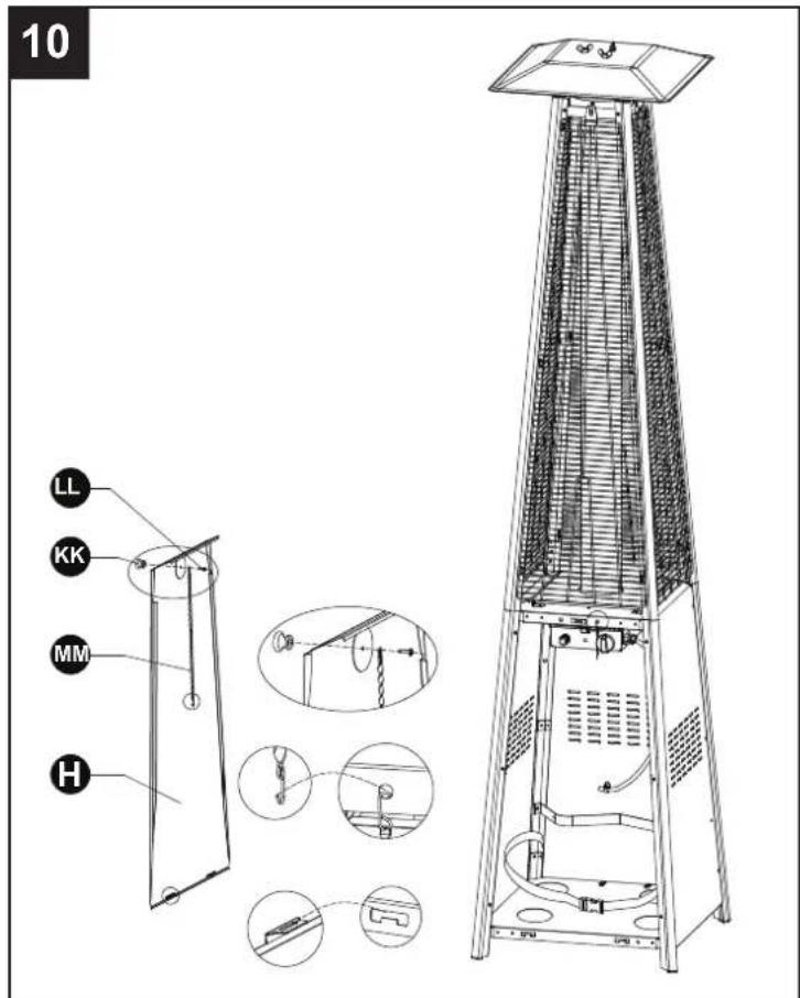 Infiniton PG-SA01 - ADVERTENCIA El anillo de silicona negro debe estar colocado antes de utilizar la estufa. - 5