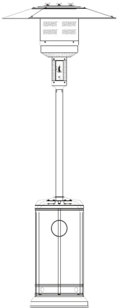 Infiniton PG-R02 - AQUECEDOR DE PÁTIO EXTERIOR - 1