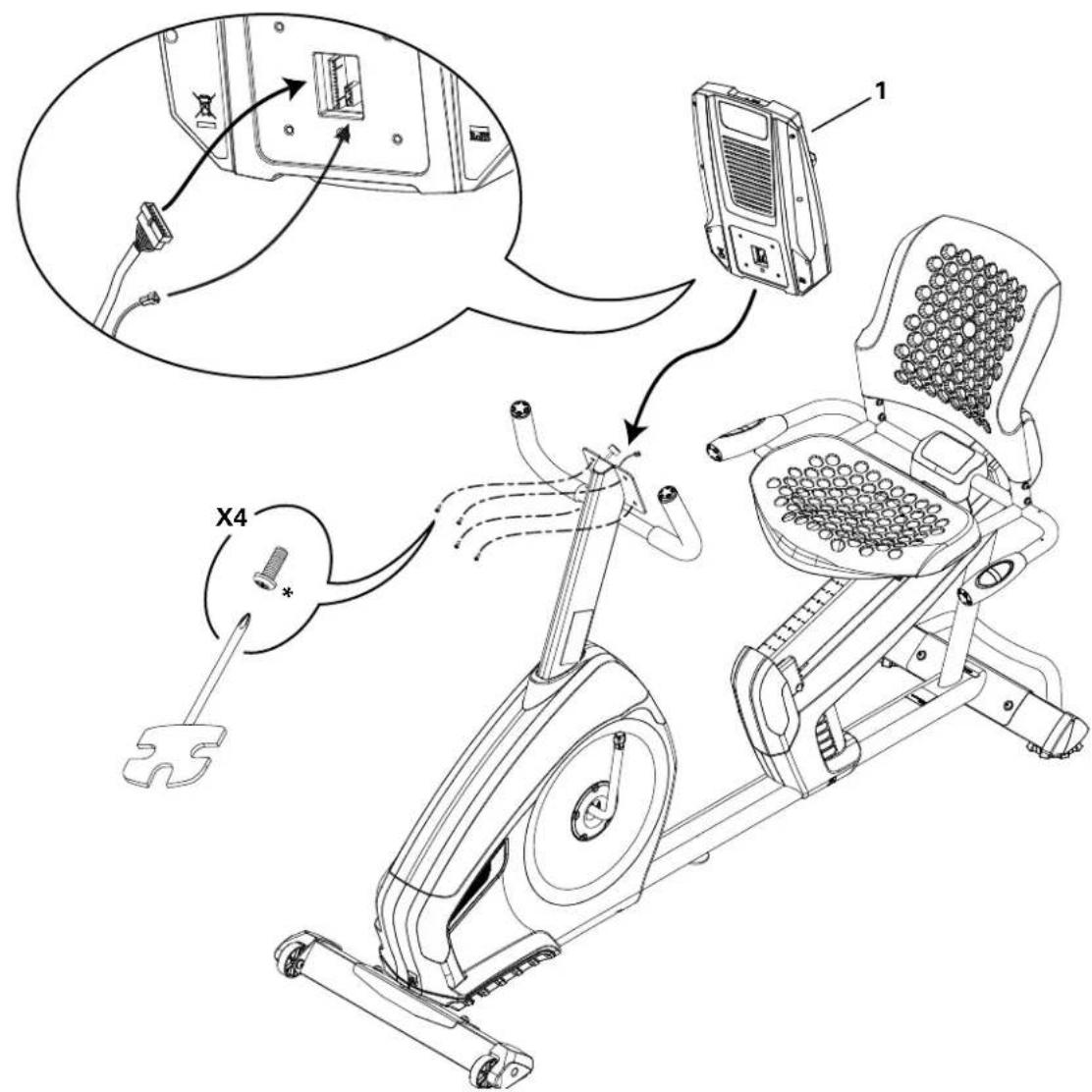 Nautilus R684 - Connect Cables and Attach Console to Frame Assembly - 1