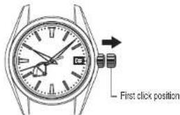 Grand Seiko 9R15 - How to set the time and date - 1
