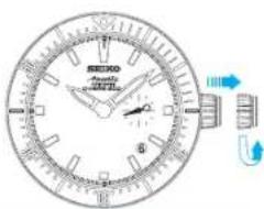 SEIKO 8R39 - HOW TO SET THE TIME AND DATE - 1
