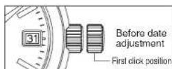 SEIKO 9F85 - Date adjustment at the end of the month - 3