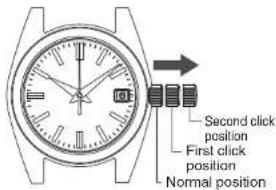 SEIKO 9F85 - How to set the time and date - 1