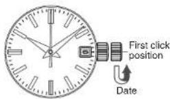 SEIKO 9F85 - How to set the time and date - 1