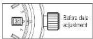 SEIKO 9F83 - Date adjustment at the end of the month - 3