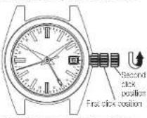 SEIKO 9F83 - How to set the time and date - 2