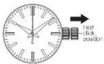 SEIKO 9F83 - How to set the time - 1