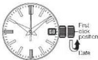 SEIKO 9F83 - How to set the time - 1