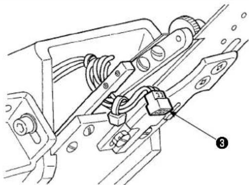 JUKI AE-200AN - 7-3. Replacing the upper manipulator sensor and cloth guide - 6