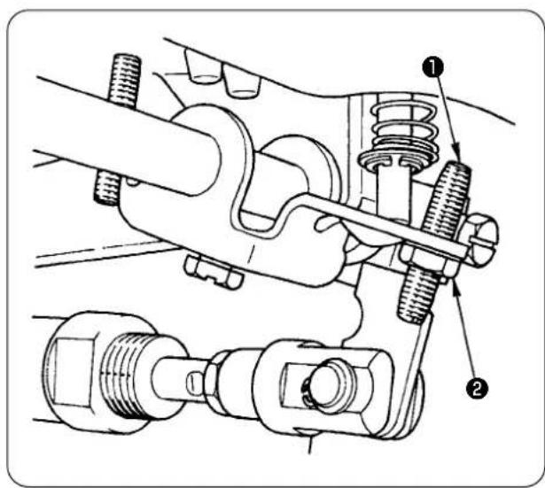 JUKI AE-200AN - Adjusting the presser foot lifting lever - 1