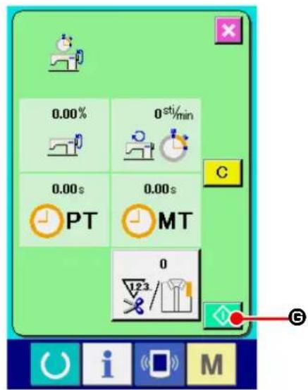JUKI AE-200AN - ② Display the working measurement screen. - 4