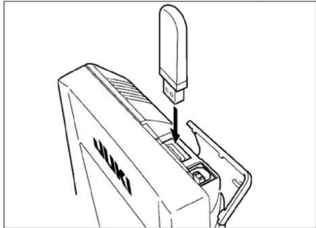 JUKI AE-200AN - ■ Inserting a device into the USB port - 1