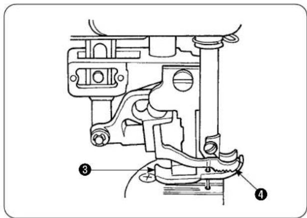 JUKI AE-200AN - Adjusting the presser foot lifting lever - 3