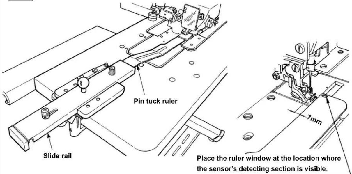 JUKI AE-200AN - 7-4. Installing the ruler - 2
