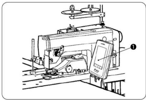 JUKI AE-200AN - [How to remove the battery] - 1