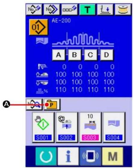 JUKI AE-200AN - 4-2. Selection by means of the PATTERN DIRECT button - 1