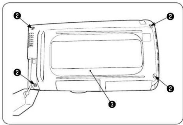 JUKI AE-200AN - [How to remove the battery] - 2