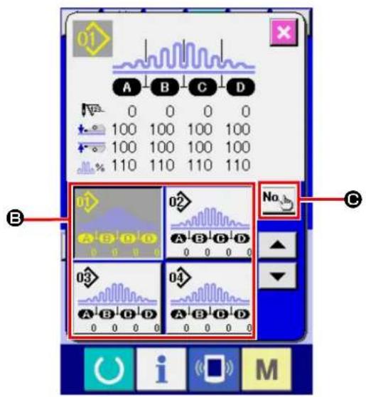 JUKI AE-200AN - ② Calling up the pattern copy screen. - 2