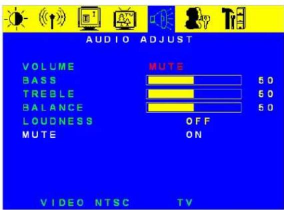 VIZIO L6 - Audio Adjust menu - 2