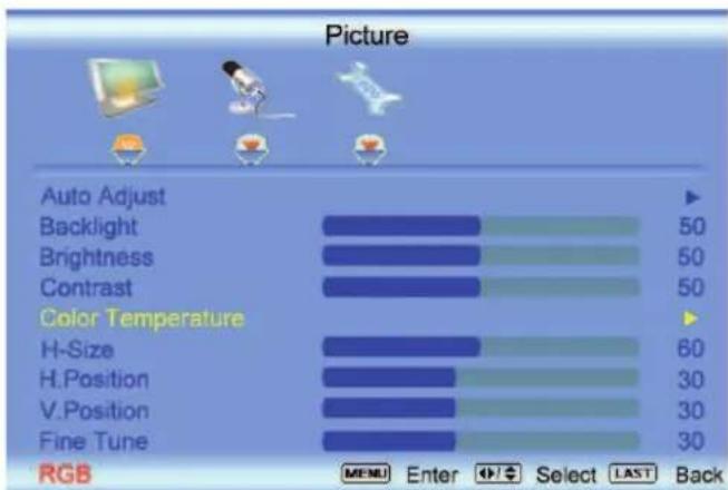 VIZIO VO22LHDTV10T - Color Temperature - 1