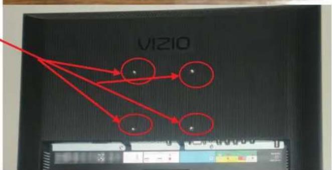 VIZIO VO22LHDTV10T - To remove the stand base - 3