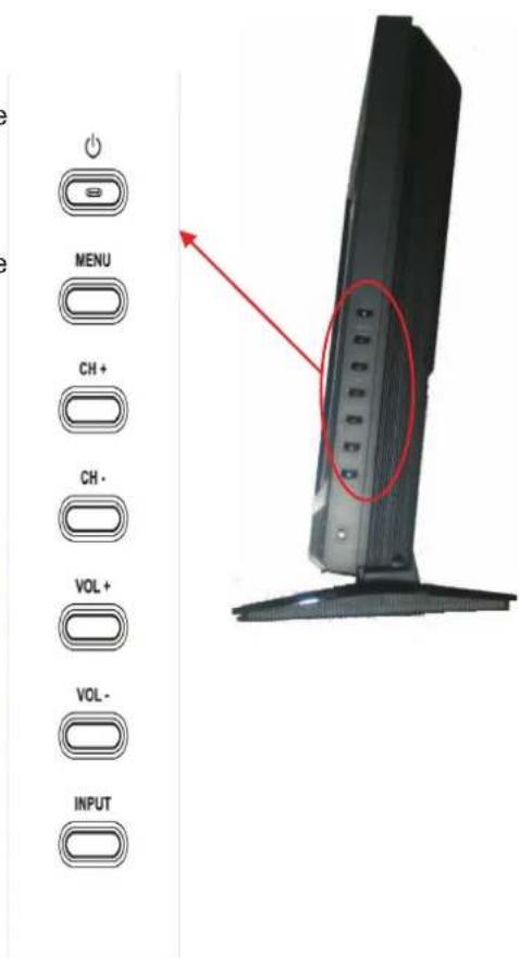 VIZIO VO22LHDTV10T - Side Panel Controls - 2