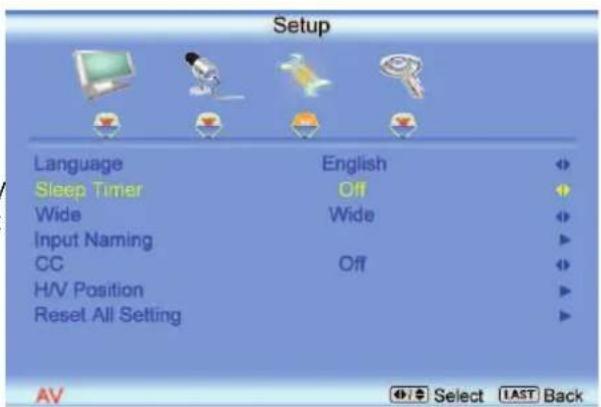 VIZIO VO22LHDTV10T - Video Input Setup - 1