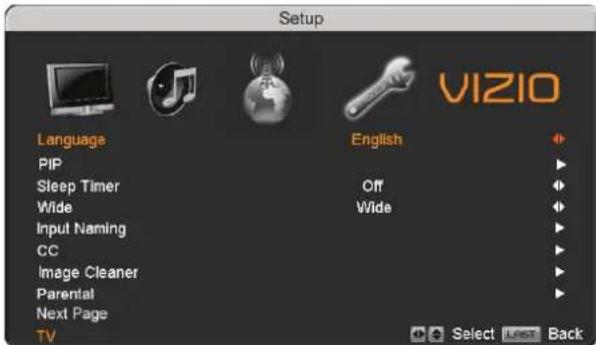 VIZIO VP423HDTV10A - Language - 1